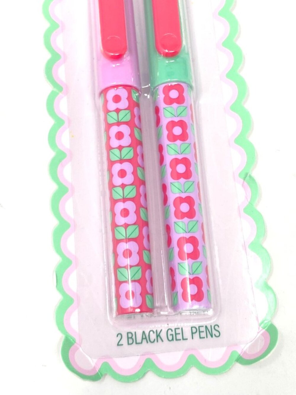 Post-it 2 Pack Flowered Pattern Black Gel Pens Spring Easter Collection School - Picture 4 of 5